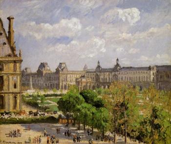 卡米耶 畢沙羅 Place du Carrousel, the Tuileries Gardens 卡米耶 畢沙羅 Place du Carrousel, the Tuileries Gardens
